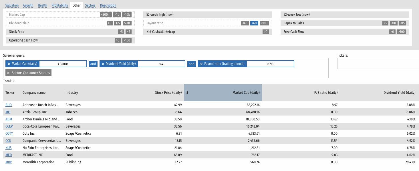 stockrow screener